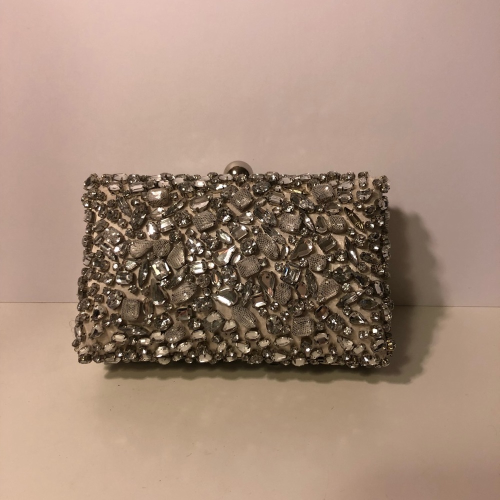 Moyna bridal embellished clutch